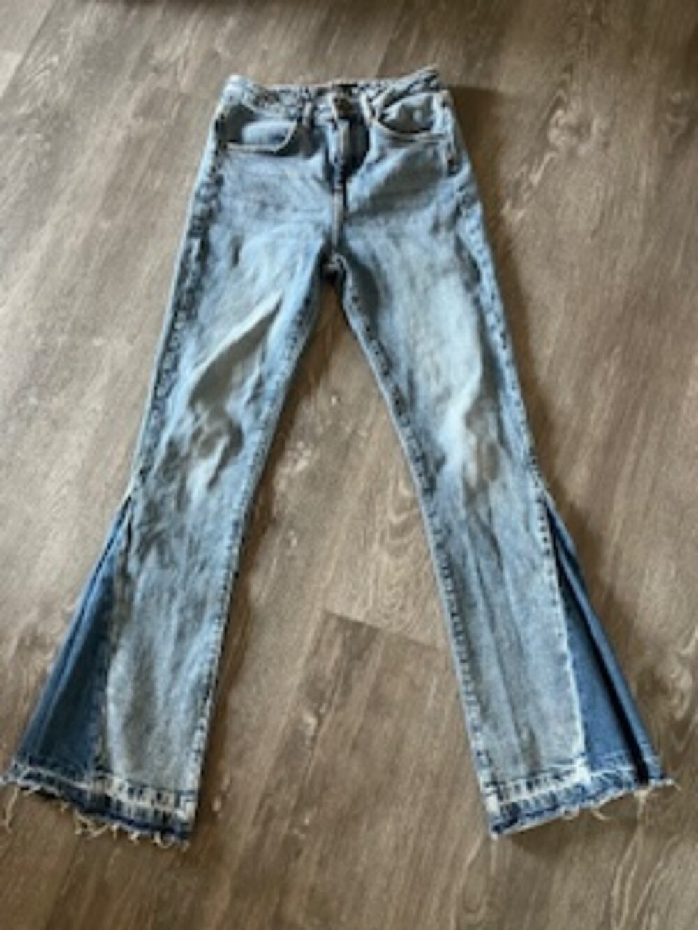 🧡3/15 Guess Flare Blue Jeans Girls 16/Women's XS